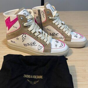 ZADIG & VOLTAIRE High Flash Sneakers Size 37
